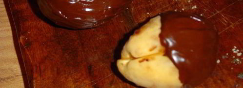 абрикосы с начинкой, в шоколаде. Шаг 4