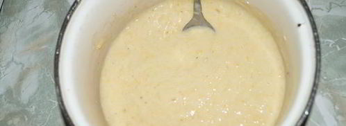 банановый крамбль с ванильным соусом. Шаг 3