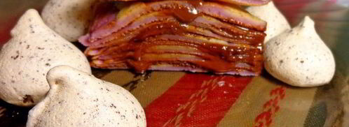 блинный тортик шоколад милка. Шаг 5