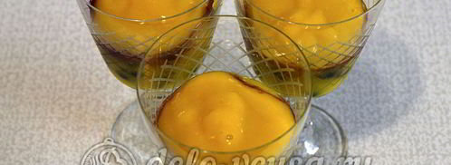 десерт с консервированными персиками. Шаг 4