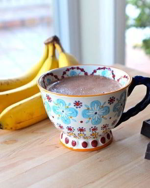 Горячий шоколад с бананом