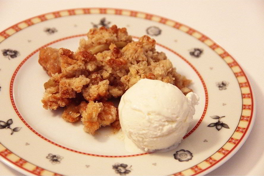 Рецепт грушевого крамбла