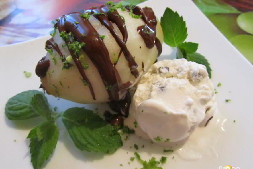 Рецепт груш с шоколадным соусом