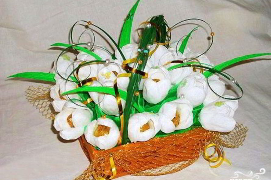 Рецепт букета из конфет для девочки