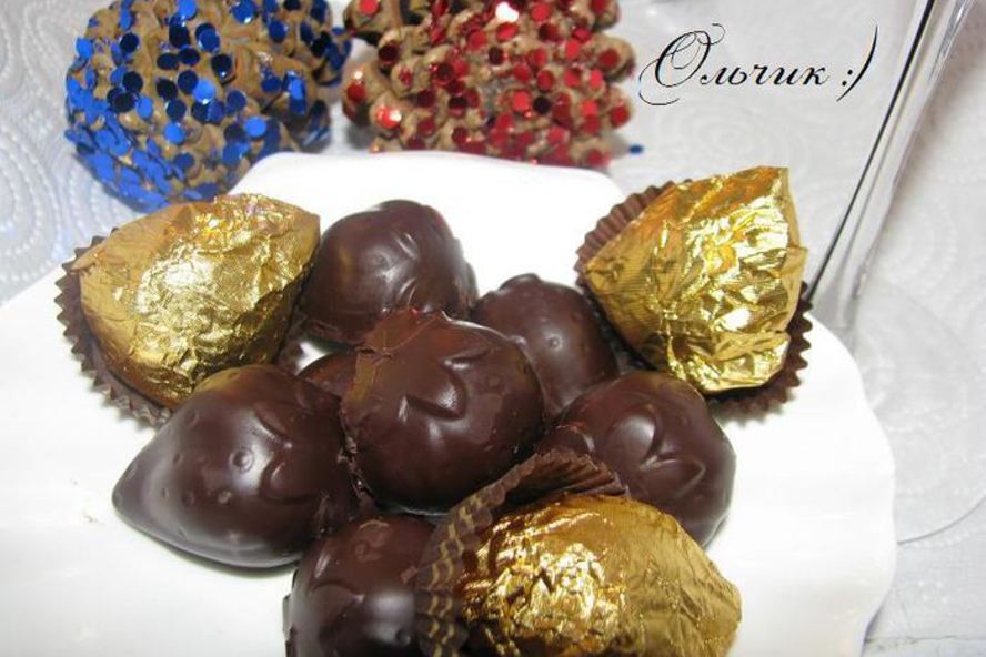 Рецепт конфет клубника в шоколаде