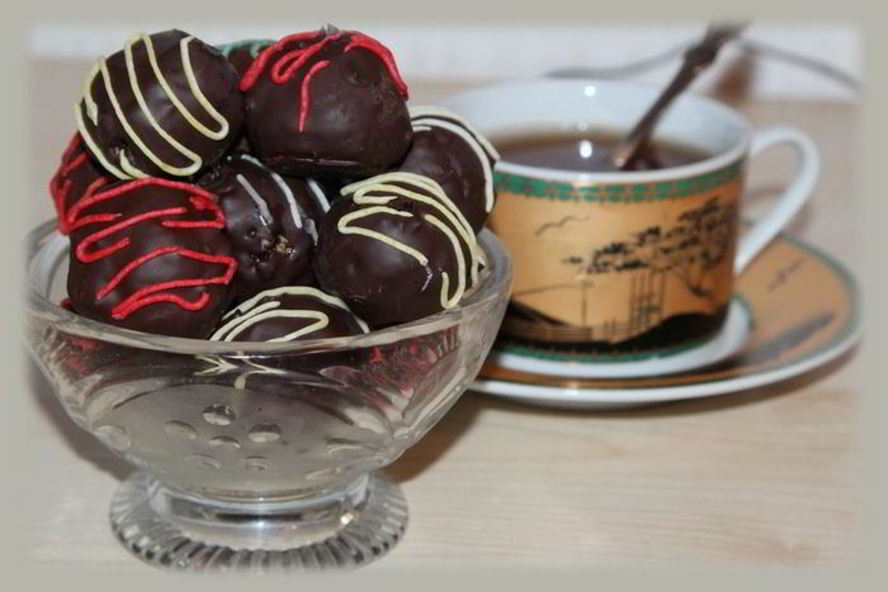 Рецепт конфет ореховый микс с клюквой