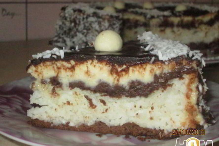 Рецепт торта-конфеты баунти