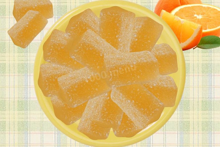Рецепт желейных конфет с апельсиновым соком