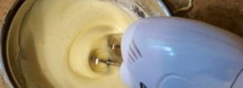 бисквит с белковым кремом. Шаг 4