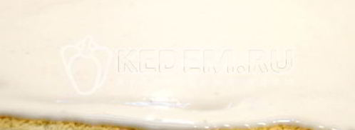 бисквитный рулет с кремом зимнее полено. Шаг 13