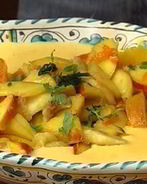 Фрукты в ванильном креме