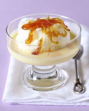 Меренги с нежным кремом и карамелью