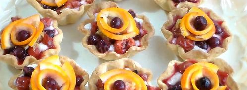 песочные корзинки с кремом и ягодами. Шаг 11