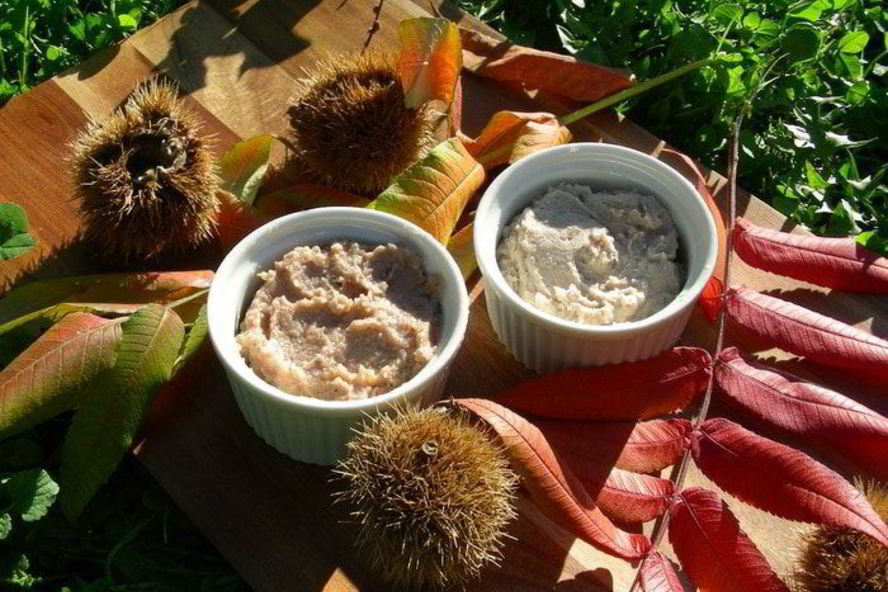 Рецепт пюре и крем из каштанов