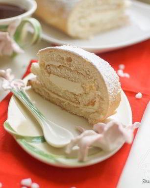 Рулет с творожным кремом по ГОСТу