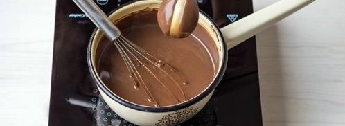 шоколадный заварной крем. Шаг 13