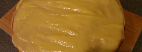 тыквенный чизкейк с заварным апельсиновым кремом. Шаг 10