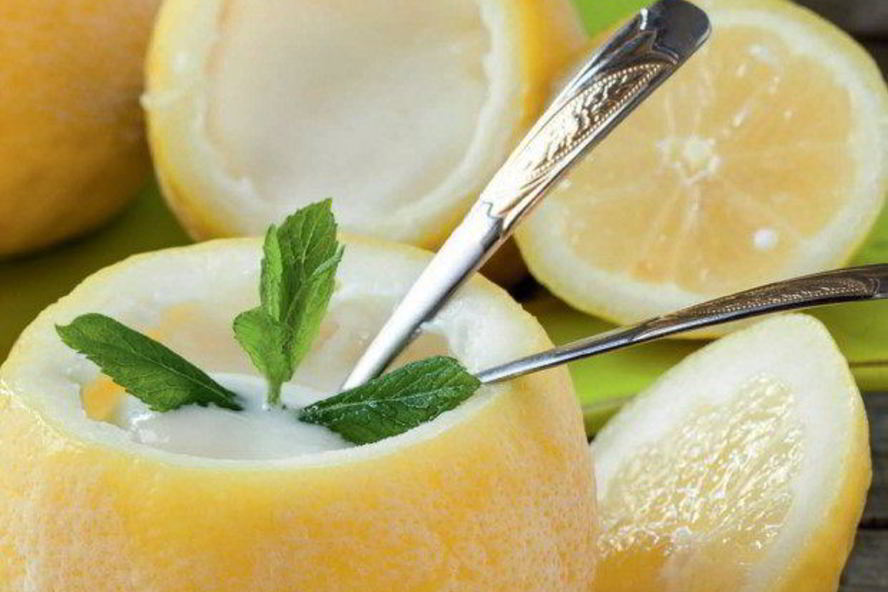 Рецепт лимонного сорбета с мятой
