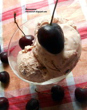 Черешневое мороженое с маскарпоне