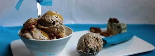 грушевое мороженое с голубым сыром и грецкими орехами. Шаг 11