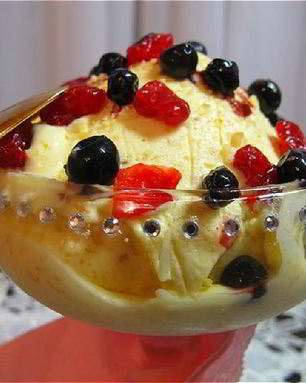 Миндально-ромовое мороженое