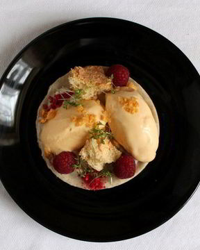 Мороженое из цветной капусты и белого шоколада