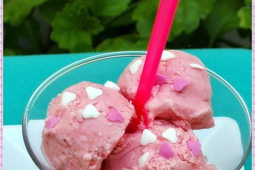 Рецепт мороженого клубника со сливками