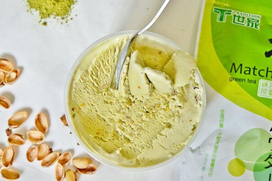 Рецепт мороженого с зеленым чаем matcha