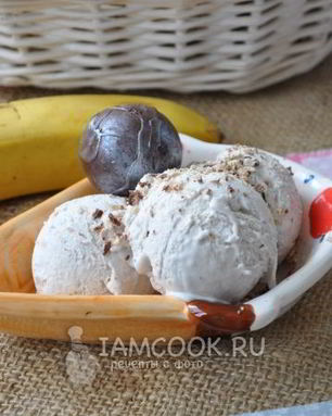 Мягкое банановое мороженое