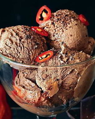 Шоколадное мороженое с острым перцем