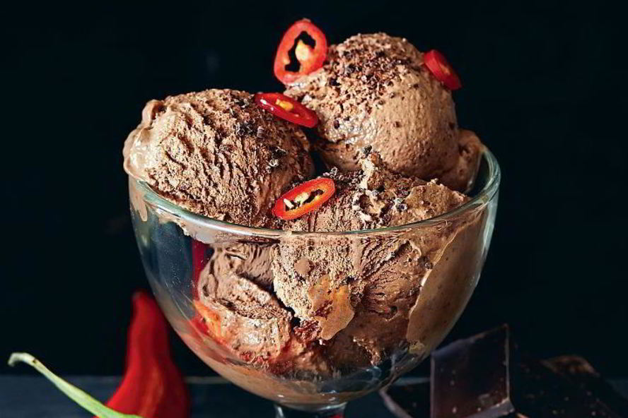 Рецепт шоколадного мороженого с острым перцем