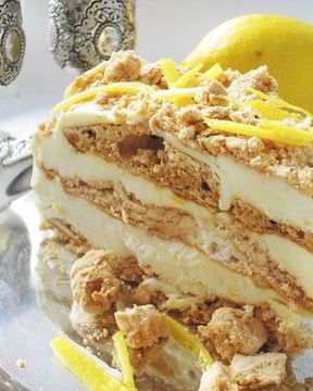 Торт-мороженое с лимонным кремом