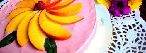 торт-мороженое с меренгой и фруктами. Шаг 12