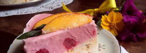 торт-мороженое с меренгой и фруктами. Шаг 13