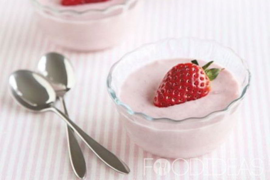 Рецепт клубничного зефирного мусса