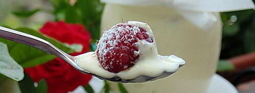 крем-мусс из белого шоколада роза-малина. Шаг 8