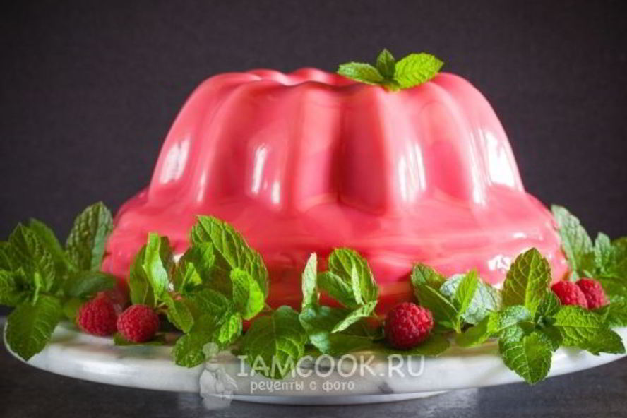 Рецепт малинового муссового торта