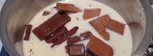 мандариновое желе с шоколадным муссом. Шаг 2