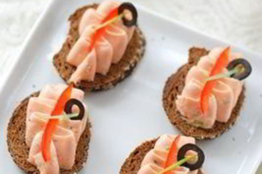 Рецепт мусса из семги на бородинском хлебе