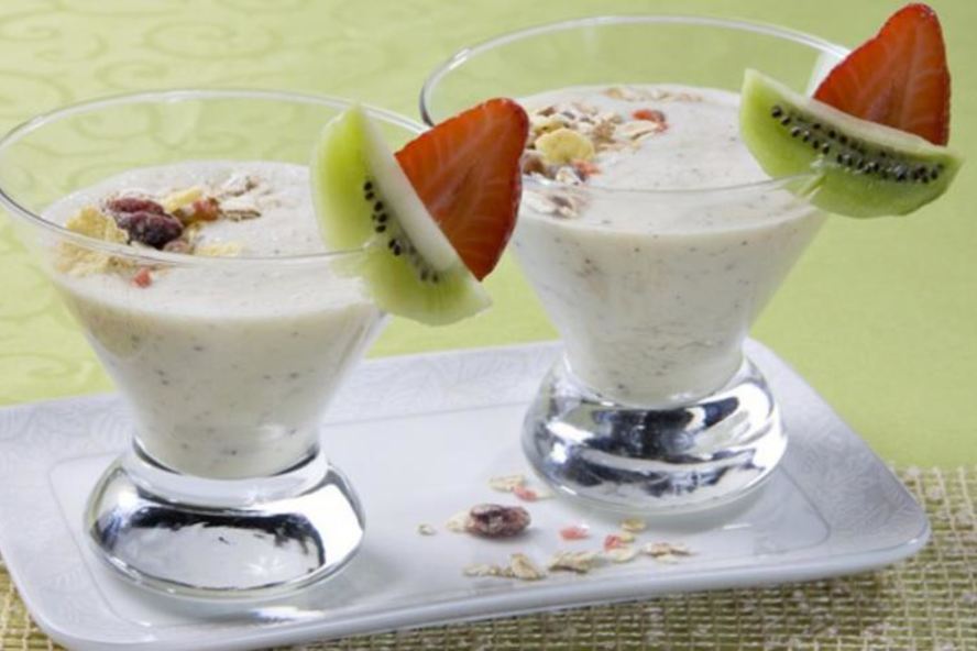 Рецепт мусса с киви и клубникой