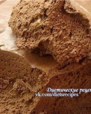 Шоколадно-творожный диетический мусс