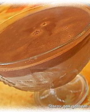 Шоколадный мусс из молока