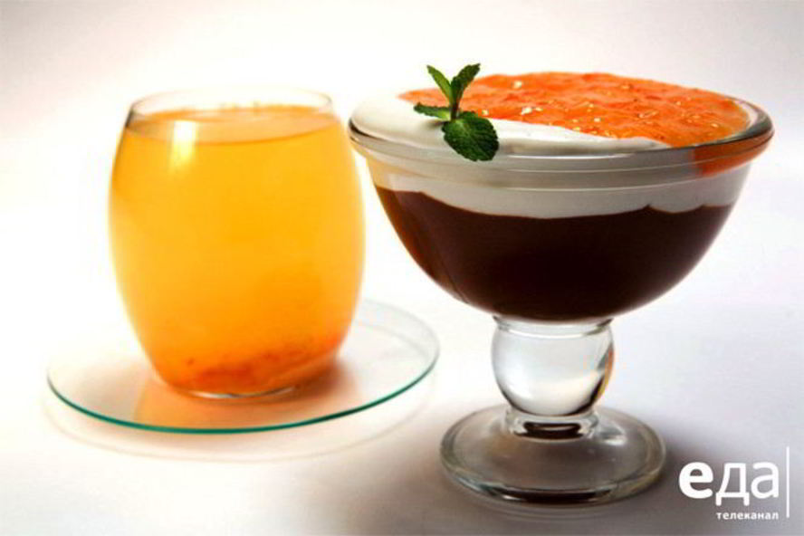 Рецепт шоколадного мусса с хурмой