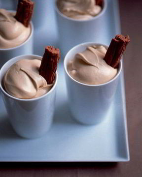 Шоколадный мусс с пьяными сливками