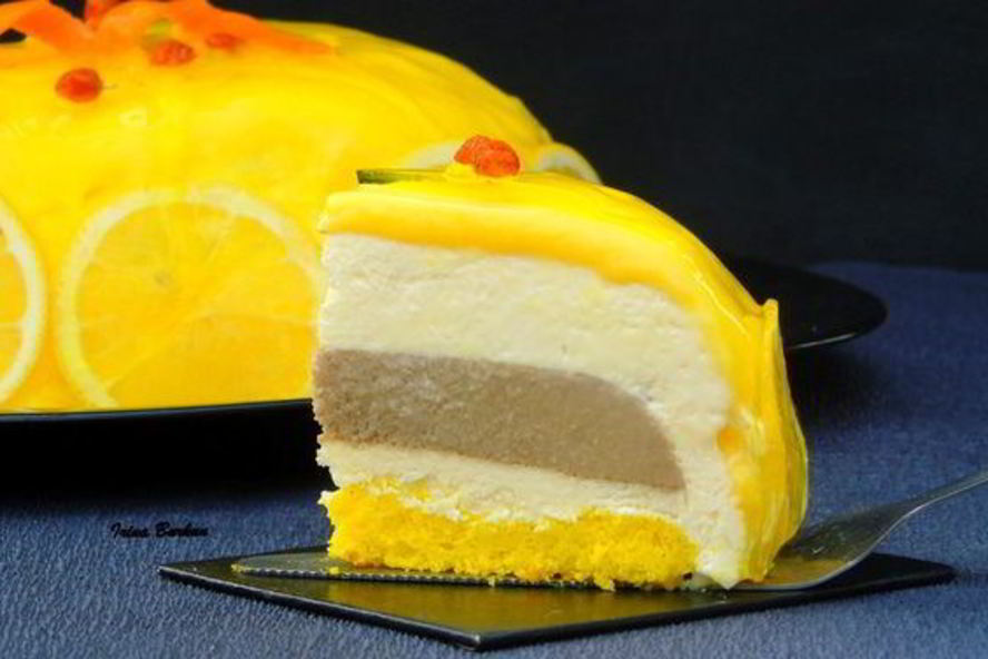 Рецепт торта-мусса лимонного тирамису