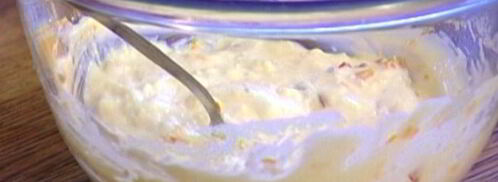 творожно-сливочный мусс с нектарином. Шаг 6