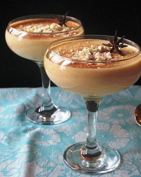 Тыквенный мусс с белым шоколадом и апельсином