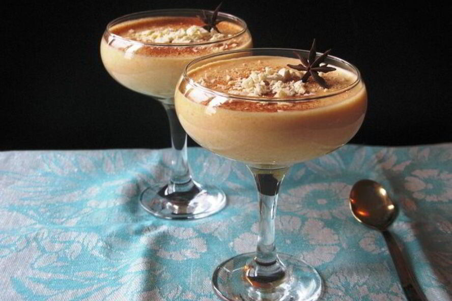 Рецепт тыквенного мусса с белым шоколадом и апельсином