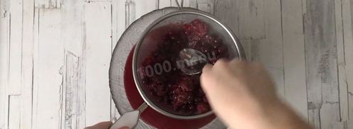 ягодный мусс с ежевикой и клюквой. Шаг 3
