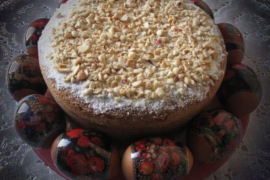 Рецепт кулича из манно-молочного бисквита